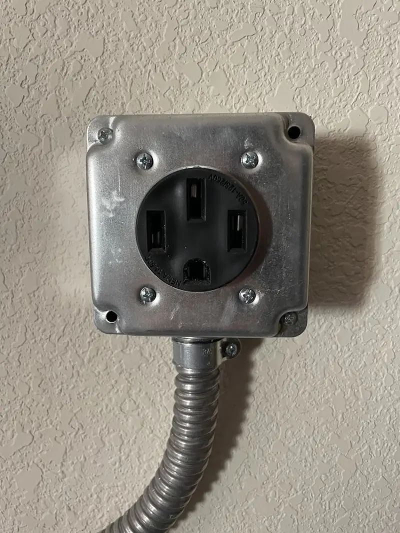 NEMA 14-50 outlet installed for Electrical Panel Upgrade in Shady Hills