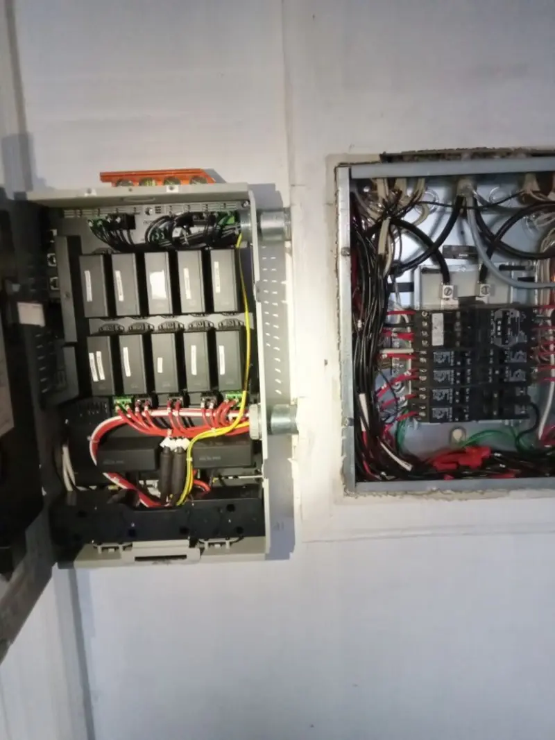 Electrical panel upgrade completed for Security Camera Wiring in Shady Hills